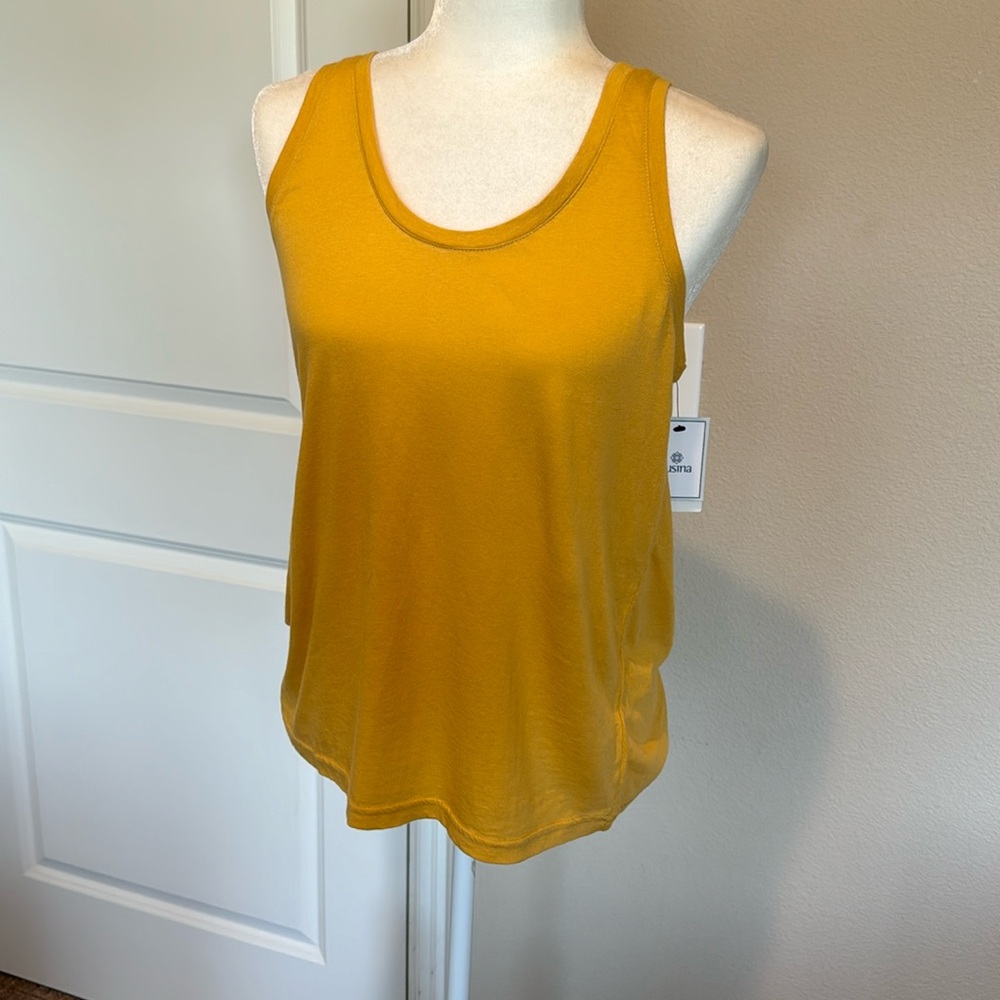 NWT Susina Gathered-Back Tank, size S